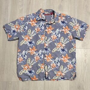 🔥BUNDLESALE Men’s L Havanera Linen Blend Vibrant Floral Shirt